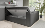 Lade das Bild in den Galerie-Viewer, Carito Boxspringbett mit TV-Lift, USB-Anschluss und Geräumigem Stauraum