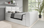 Lade das Bild in den Galerie-Viewer, Carito Boxspringbett mit TV-Lift, USB-Anschluss und Geräumigem Stauraum