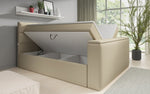 Lade das Bild in den Galerie-Viewer, Carito Boxspringbett mit TV-Lift, USB-Anschluss und Geräumigem Stauraum