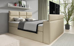 Lade das Bild in den Galerie-Viewer, Carito Boxspringbett mit TV-Lift, USB-Anschluss und Geräumigem Stauraum