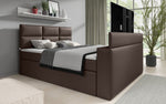 Lade das Bild in den Galerie-Viewer, Carito Boxspringbett mit TV-Lift, USB-Anschluss und Geräumigem Stauraum