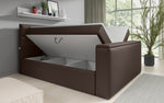 Lade das Bild in den Galerie-Viewer, Carito Boxspringbett mit TV-Lift, USB-Anschluss und Geräumigem Stauraum