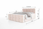 Lade das Bild in den Galerie-Viewer, Boxspringbett Cozy Samt: Luxuriöser Komfort, Eleganz und Praktischer Stauraum