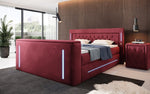 Lade das Bild in den Galerie-Viewer, Divalo Luxus Boxspringbett mit Integriertem TV-Lift und Praktischem Stauraum