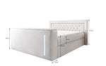 Lade das Bild in den Galerie-Viewer, Divaneo Luxus Boxspringbett: Integrierter TV-Lift, Stauraum, Optimaler Schlafkomfort