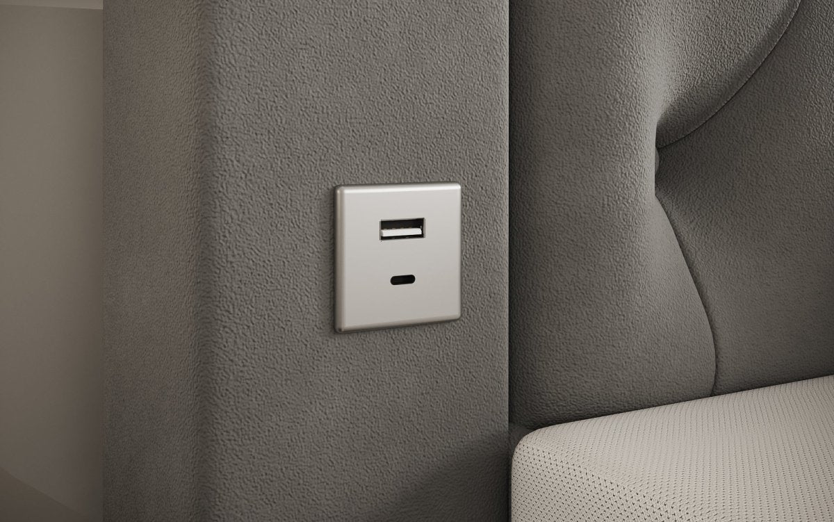 Divaneo Luxus Boxspringbett mit Integriertem TV-Lift und Geräumigem Stauraum