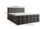 Lade das Bild in den Galerie-Viewer, Luxor Bouclé Boxspringbett: Elegantes Design, Gemütlicher Schlaf, Praktischer Stauraum