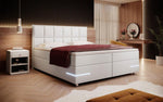Lade das Bild in den Galerie-Viewer, Luxuriöses Milano Boxspringbett mit LED-Beleuchtung, Kunstleder, Hohem Komfort und Modernem Design