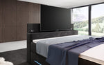 Lade das Bild in den Galerie-Viewer, Exklusives Boxspringbett Neptun mit TV-Lift, RGB-Beleuchtung und Samtbezug