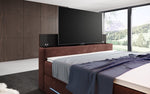 Lade das Bild in den Galerie-Viewer, Exklusives Boxspringbett Neptun mit TV-Lift, RGB-Beleuchtung und Samtbezug