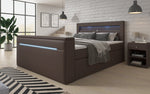Lade das Bild in den Galerie-Viewer, Exklusives Reposito Boxspringbett: TV-Lift, USB, LED & Integrierter Stauraum