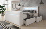 Lade das Bild in den Galerie-Viewer, Luxuriöses Boxspringbett Rinori: TV-Lift, USB, LED & Stauraum Deluxe