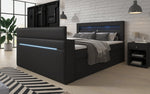 Lade das Bild in den Galerie-Viewer, Luxuriöses Boxspringbett Rinori: TV-Lift, USB, LED & Stauraum Deluxe