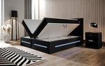 Lade das Bild in den Galerie-Viewer, Boxspringbett Sevilla: Modernes Design, LED-Beleuchtung, Integrierter Stauraum & Komfort-Matratze
