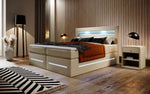 Lade das Bild in den Galerie-Viewer, Boxspringbett Sevilla: Modernes Design, LED-Beleuchtung, Integrierter Stauraum & Komfort-Matratze