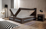 Lade das Bild in den Galerie-Viewer, Boxspringbett Sevilla: Modernes Design, LED-Beleuchtung, Integrierter Stauraum & Komfort-Matratze