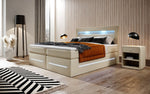 Lade das Bild in den Galerie-Viewer, Boxspringbett Sevilla: Modernes Design, LED-Beleuchtung, Integrierter Stauraum & Komfort-Matratze