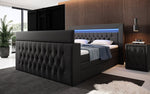 Lade das Bild in den Galerie-Viewer, Sonino Boxspringbett: Integrierter TV-Lift, RGB-Beleuchtung und Praktischer Stauraum