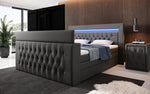 Lade das Bild in den Galerie-Viewer, Sonino Boxspringbett: Integrierter TV-Lift, RGB-Beleuchtung und Praktischer Stauraum
