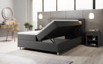 Lade das Bild in den Galerie-Viewer, Luxus Boxspringbett Tesero mit Integriertem Stauraum, USB-Ladeanschlüssen und RGB-LED-Beleuchtung