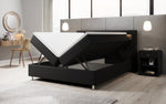 Lade das Bild in den Galerie-Viewer, Luxus Boxspringbett Tesero mit Integriertem Stauraum, USB-Ladeanschlüssen und RGB-LED-Beleuchtung