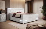 Lade das Bild in den Galerie-Viewer, Verona Boxspringbett mit LED-Beleuchtung: Luxus, Komfort, Modernes Kunstleder Design