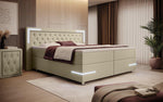 Lade das Bild in den Galerie-Viewer, Verona Boxspringbett mit LED-Beleuchtung: Luxus, Komfort, Modernes Kunstleder Design