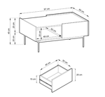 Lade das Bild in den Galerie-Viewer, Eleganter Designer Couchtisch Nero: Modernes Wohnzimmer-Highlight mit Stil und Funktionalität