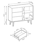Lade das Bild in den Galerie-Viewer, Elegante Designer Kommode Celio III: Stilvolle Aufbewahrung für Ihr Zuhause