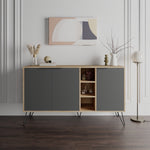 Lade das Bild in den Galerie-Viewer, Luxuriöse Designer Kommode Clara: Modernes Sideboard mit Türen, offenen Fächern