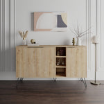 Lade das Bild in den Galerie-Viewer, Luxuriöse Designer Kommode Clara: Modernes Sideboard mit Türen, offenen Fächern