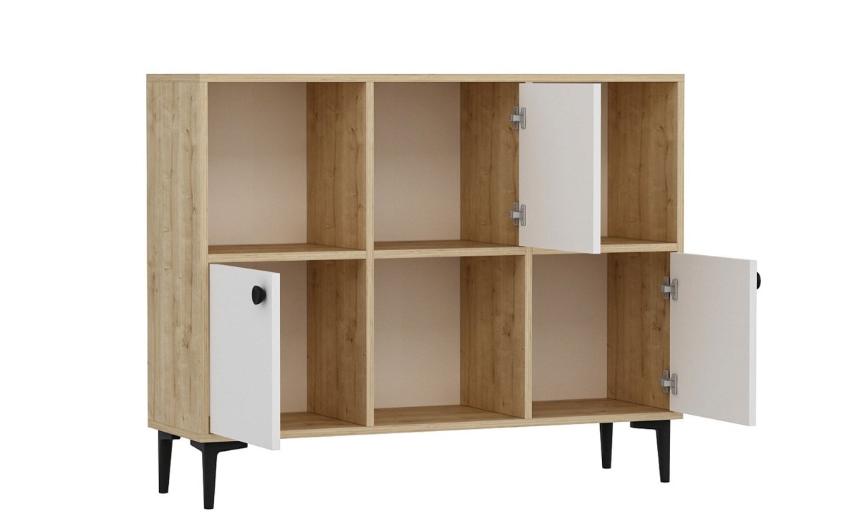 Elegante Designer Kommode Levico: Stilvolle Eichenoptik mit Vielseitigen Fächern