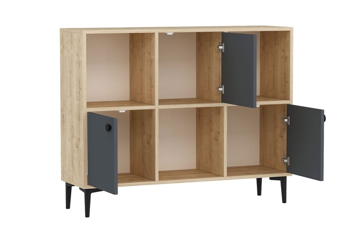 Elegante Designer Kommode Levico: Stilvolle Eichenoptik mit Vielseitigen Fächern