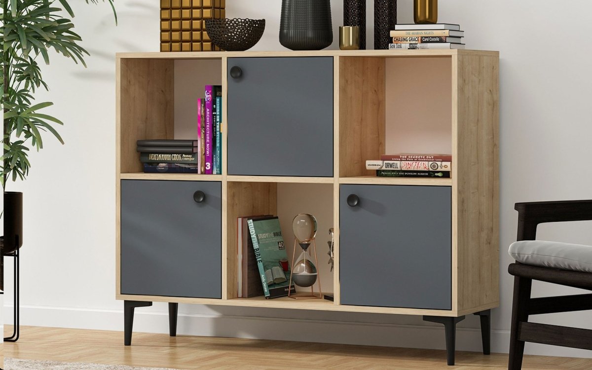 Elegante Designer Kommode Levico: Stilvolle Eichenoptik mit Vielseitigen Fächern