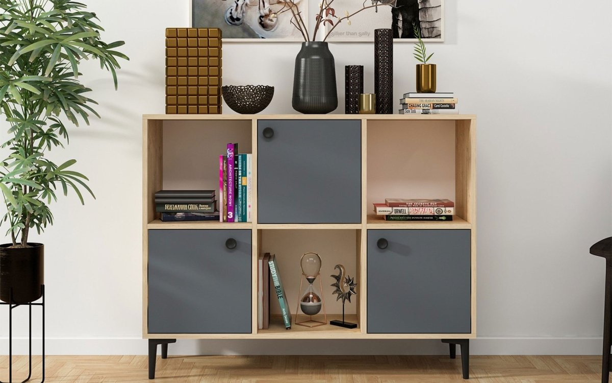 Elegante Designer Kommode Levico: Stilvolle Eichenoptik mit Vielseitigen Fächern