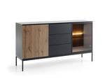 Lade das Bild in den Galerie-Viewer, Elegante Designer Kommode Nayra II: Stilvolles Möbelstück mit Integrierter LED-Beleuchtung