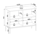 Lade das Bild in den Galerie-Viewer, Elegante Designer Kommode Nayra III mit LED-Beleuchtung – Stilvolles Schlafzimmer-Highlight