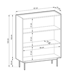 Lade das Bild in den Galerie-Viewer, Elegante Designer Kommode Nero II: Modernes Stauraumwunder für Ihr Zuhause