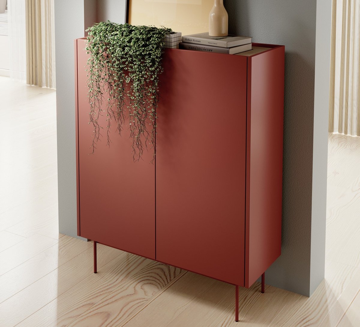 Elegante Designer Kommode Nero II: Modernes Stauraumwunder für Ihr Zuhause