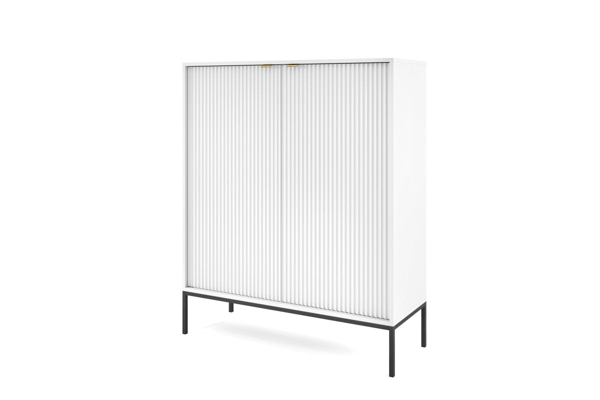 Designer Kommode Verilo II: Elegantes Schlafzimmer Sideboard mit Gold/Schwarz Akzenten