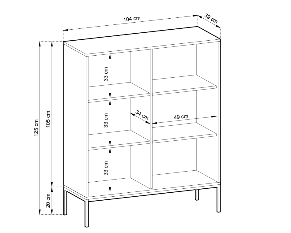 Designer Kommode Verilo II: Elegantes Schlafzimmer Sideboard mit Gold/Schwarz Akzenten
