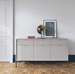 Lade das Bild in den Galerie-Viewer, Elegante Designer Kommode Verilo III: Luxuriöses Sideboard mit Viel Stauraum