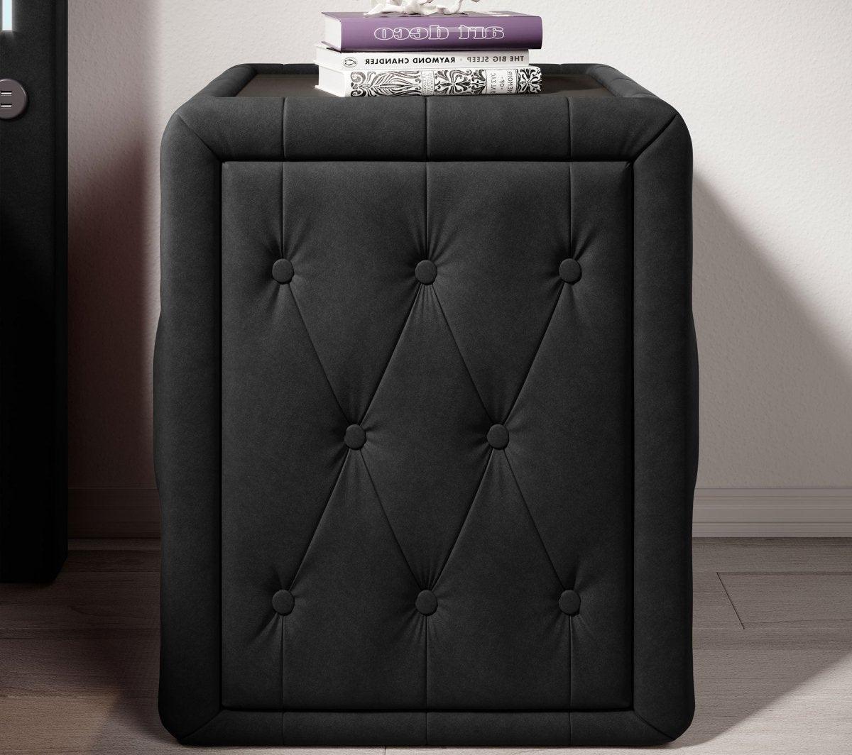 Designer Nachttisch Josy Samt – Luxuriöser Beistelltisch für Ihr Schlafzimmer