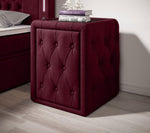 Lade das Bild in den Galerie-Viewer, Designer Nachttisch Josy Samt – Luxuriöser Beistelltisch für Ihr Schlafzimmer