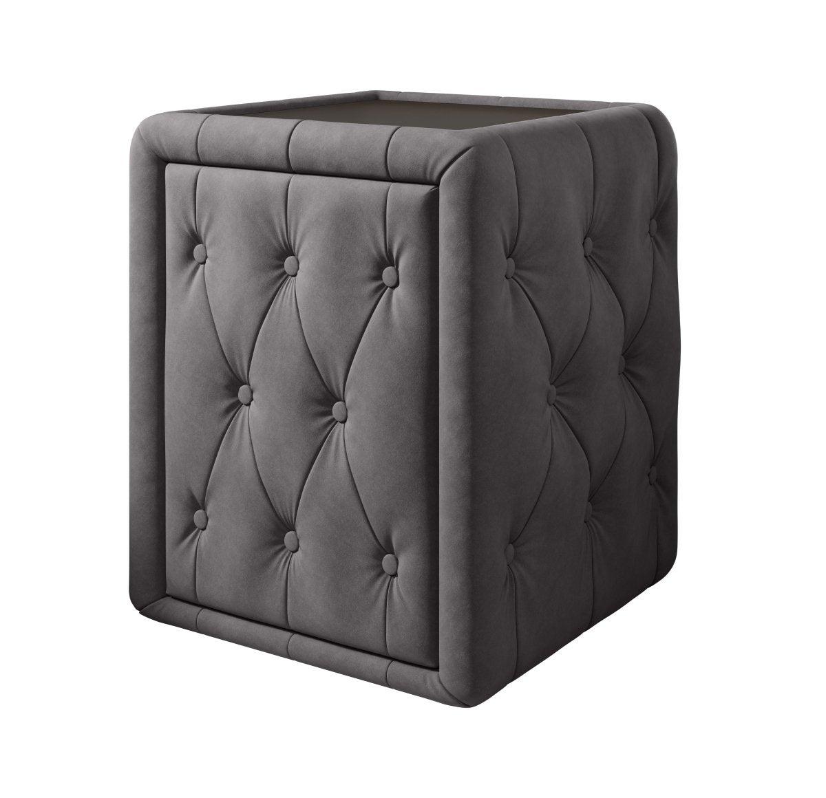 Designer Nachttisch Josy Samt – Luxuriöser Beistelltisch für Ihr Schlafzimmer