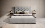 Lade das Bild in den Galerie-Viewer, Edles Chester Polsterbett mit Stauraum – Samtbezug, Komfort & clevere Aufbewahrung