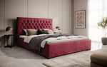 Lade das Bild in den Galerie-Viewer, Edles Chester Polsterbett mit Stauraum – Samtbezug, Komfort & clevere Aufbewahrung