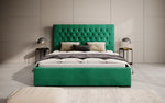 Lade das Bild in den Galerie-Viewer, Edles Chester Polsterbett mit Stauraum – Samtbezug, Komfort & clevere Aufbewahrung