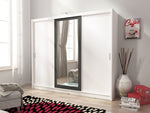 Lade das Bild in den Galerie-Viewer, Eleganter Anisa Designer Kleiderschrank mit integrierter LED-Beleuchtung für Schlafzimmer
