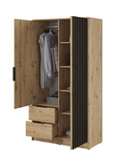Lade das Bild in den Galerie-Viewer, Eleganter Designer Kleiderschrank Niro 105 cm – Moderner Stauraum Schlafzimmer
